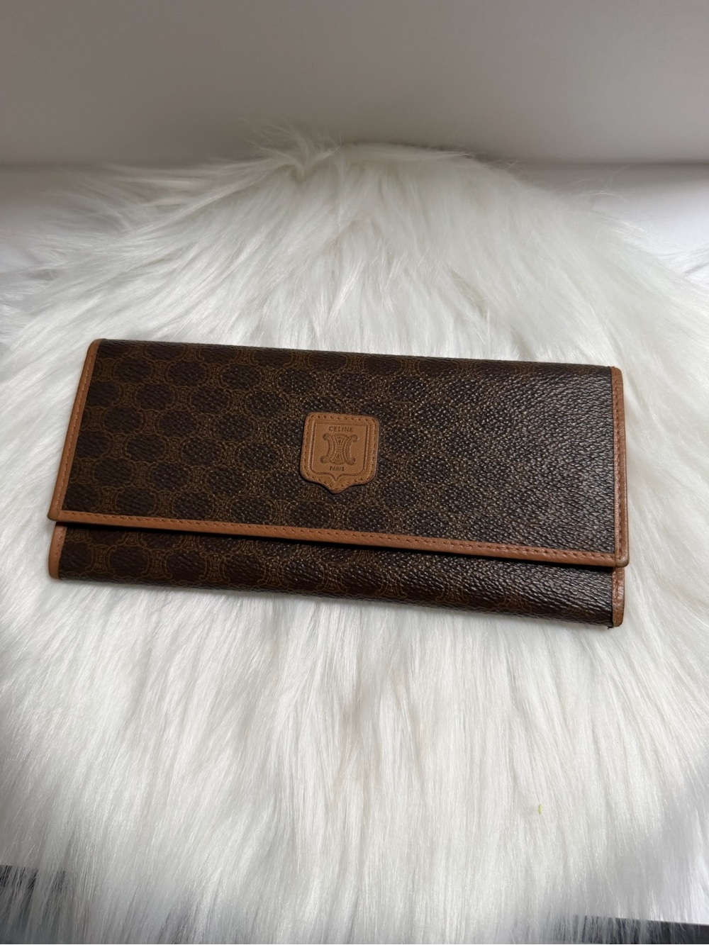 Celine vintage macadam long wallet